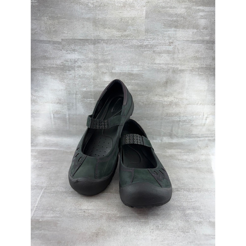 Keen Women Forest Green Nubuck Leather Mary Jane Shoes 1009357 Size 8